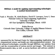 Mednet: A Model For Applying Supercomputing Technologies To Medical Biostereometrics