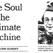 The Soul of the Ultimate Machine – New York Times