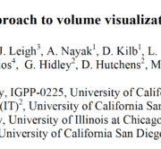 The OptIPuter: A New Approach To Volume Visualization Of Large Seismic Datasets