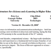 Infrastructure for eScience and eLearning in Higher Education