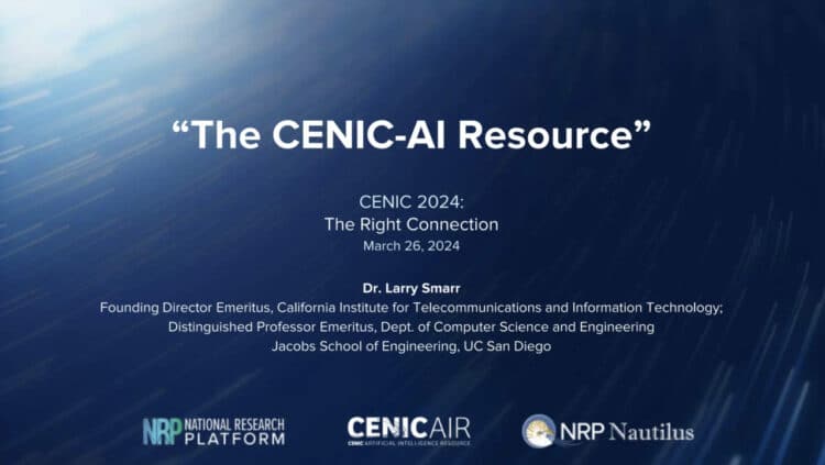 The CENIC-AI Resource: The Right Connection