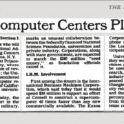 U.S. And Companies Set Campus Centers for Supercomputers – New York Times